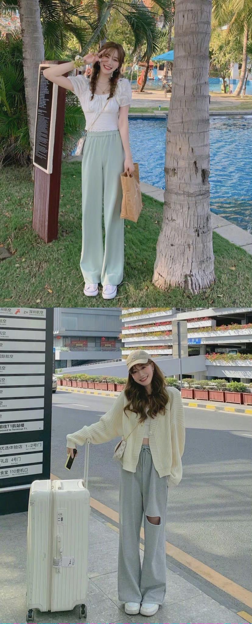 适合韩系女生的早春温柔感穿搭look