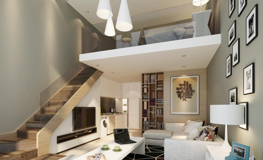 蔡甸人民汽车城loft,武汉车都精品复式公寓,双钥匙设计投资首选