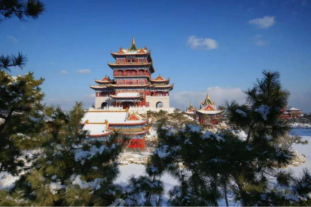 烟台一五星级的古建筑人称沿海小故宫海市蜃楼观赏地