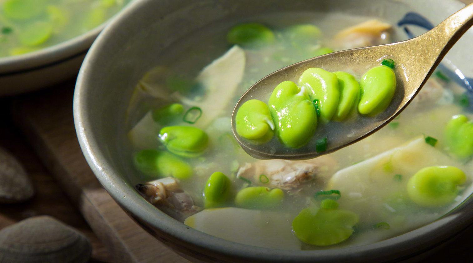 四月春笋正鲜,花蛤正肥,蚕豆也迎来一年中最嫩的时节