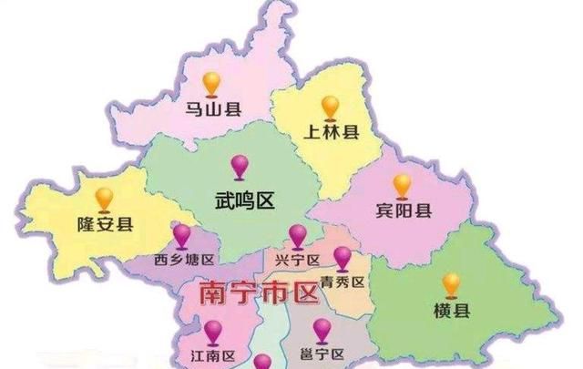 南宁市各区县gdp青秀区第一邕宁区仅第九三县不足百亿