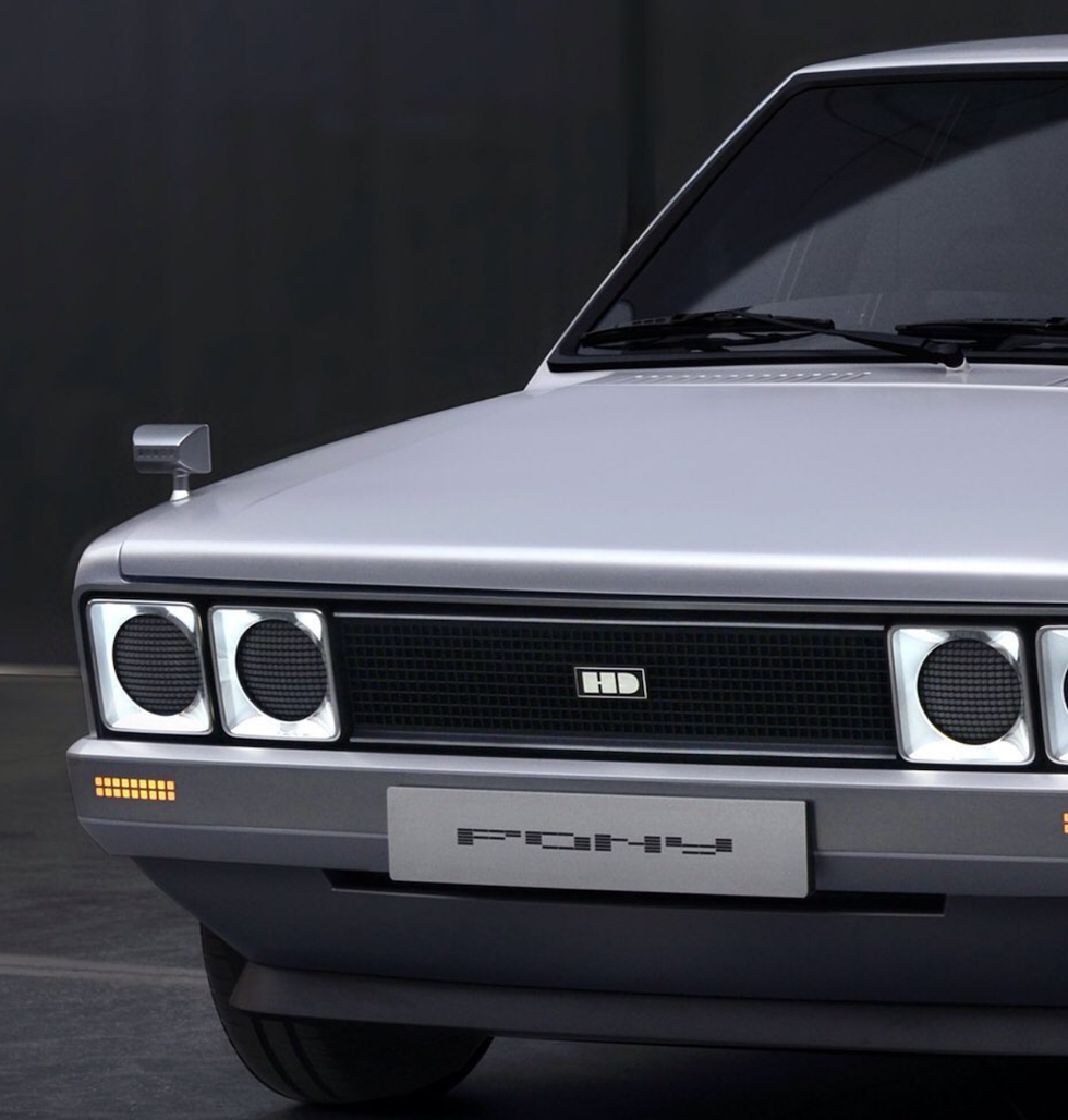 采用现代科技的概念车,现代pony纯电动官图发布