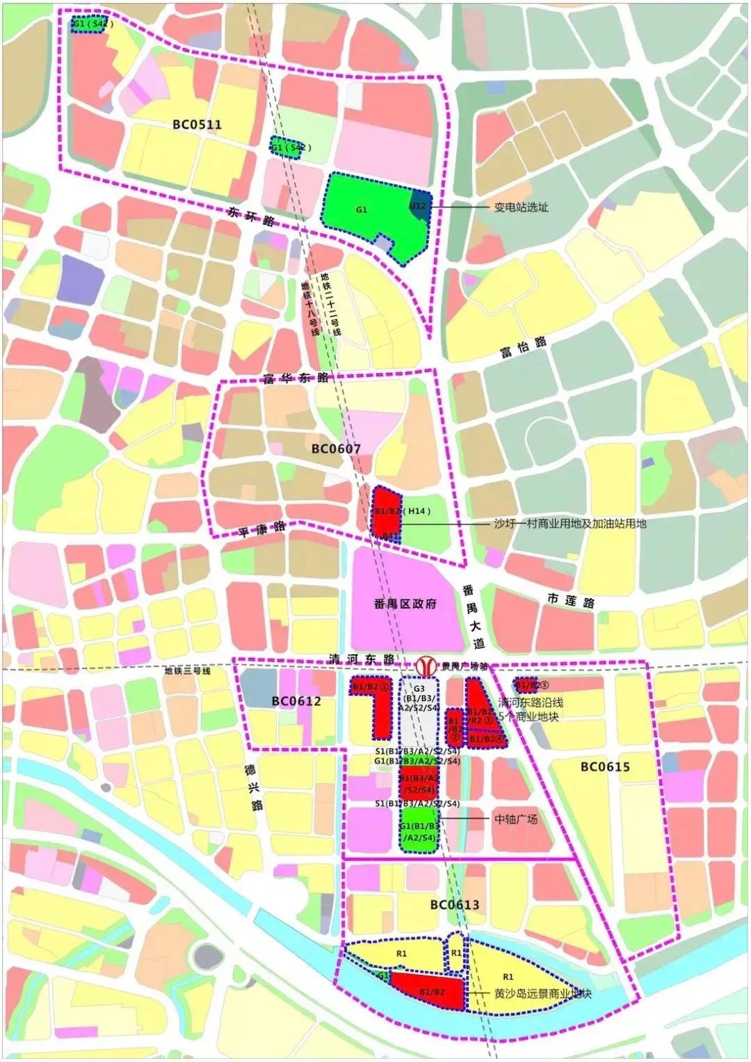 根据规划,番禺区府周边商业住宅区都被纳入城市设计范围,番禺广场的地