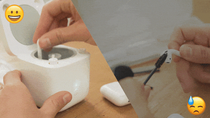 cardlax 耳机清洗器也能和耳塞式助听器一起使用,听力障碍的朋友也