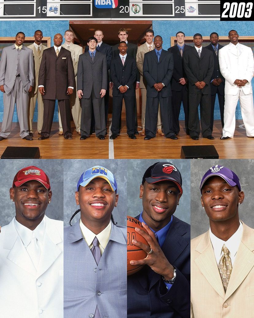 story转发了前nba球员克里斯-波什分享的2003年nba选秀大会怀旧贴