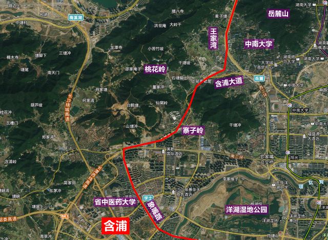 关注长沙含浦板块这条地铁走向曝光区域内再添一所本科院校