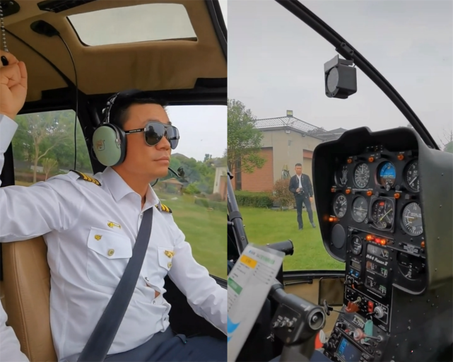 王宝强考直升飞机驾照穿白衬衫戴黑超飞行员都忍不住夸他帅气