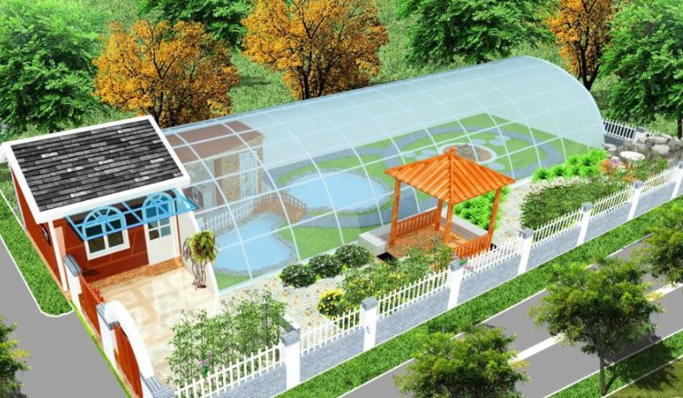 农村大棚不种菜改行种别墅长见识了吧