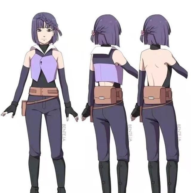 网友分享博人传里的妹子长大之后的形象班长太美了