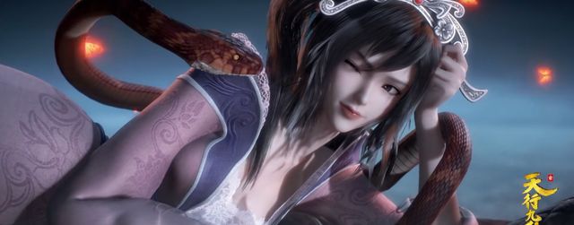 天行九歌:帅哥美女齐亮相,红莲迷恋上了玩蛇,韩非紫女穿情侣装