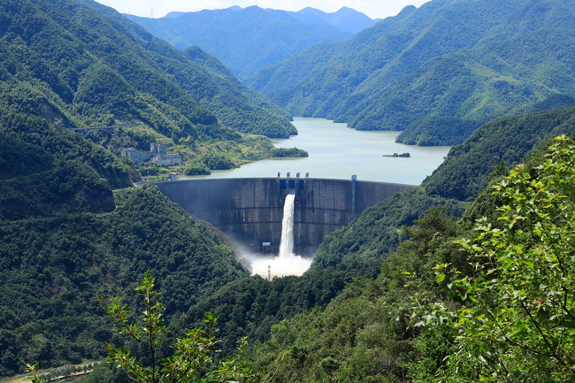 周公宅水庫建成十五週年枯水期的樣子可為紀念