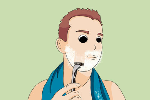 男性刮胡子别选错时间合理的时间段刮胡子对身体更好