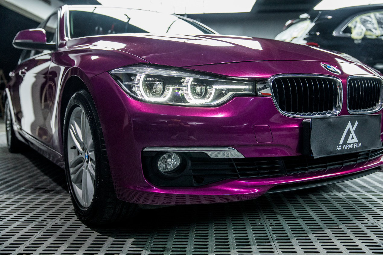 宝马3系改色浆果紫色 是甜还是咸