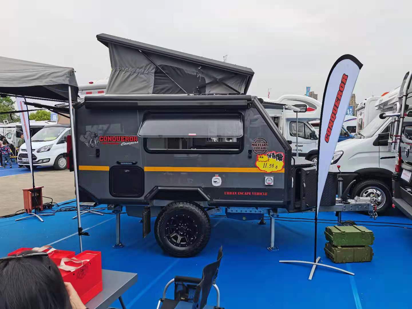 1158万即可拥有高品质越野生活康派斯cs16拖挂房车