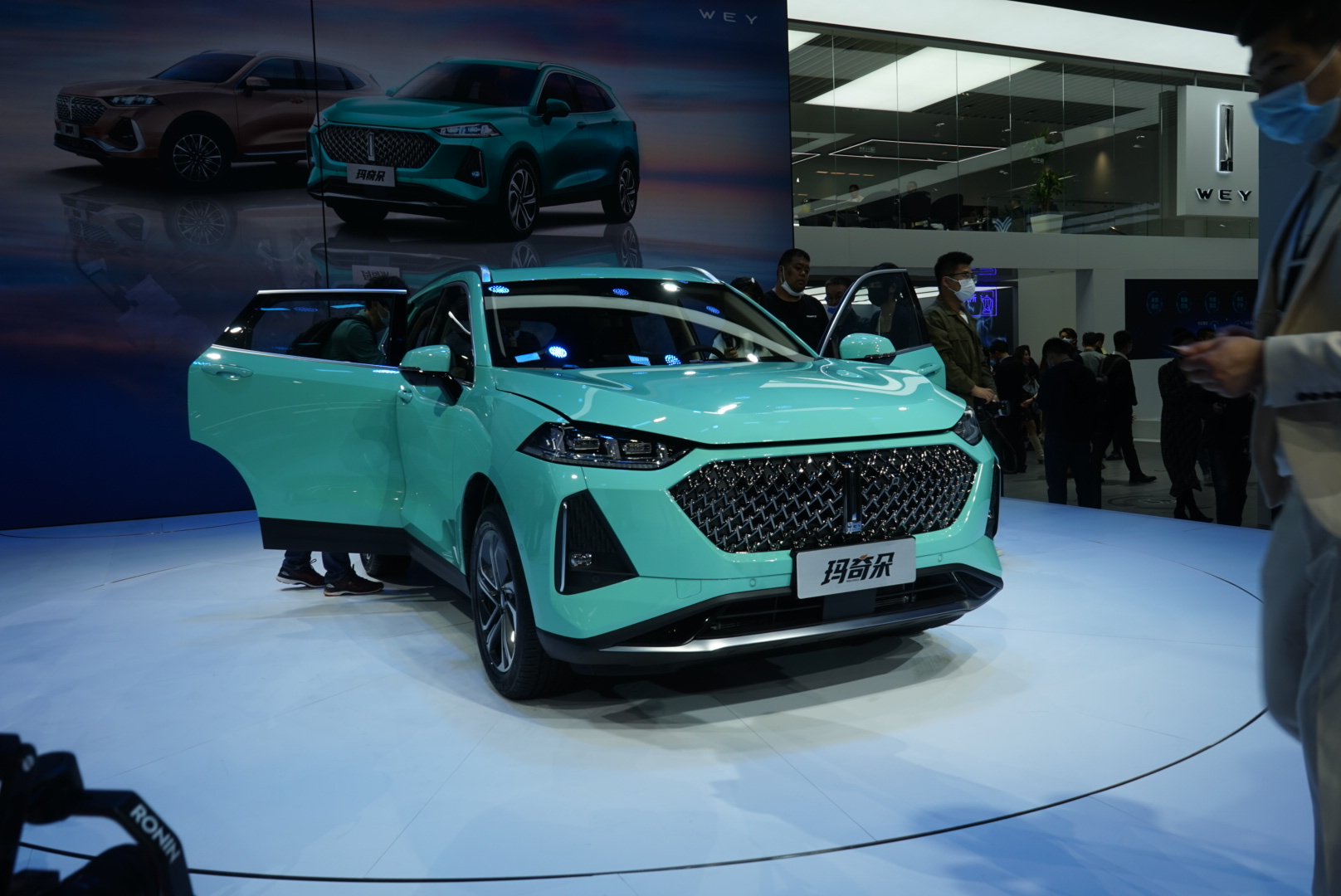 2021上海车展搭柠檬混动dht技术wey玛奇朵亮相上海车展