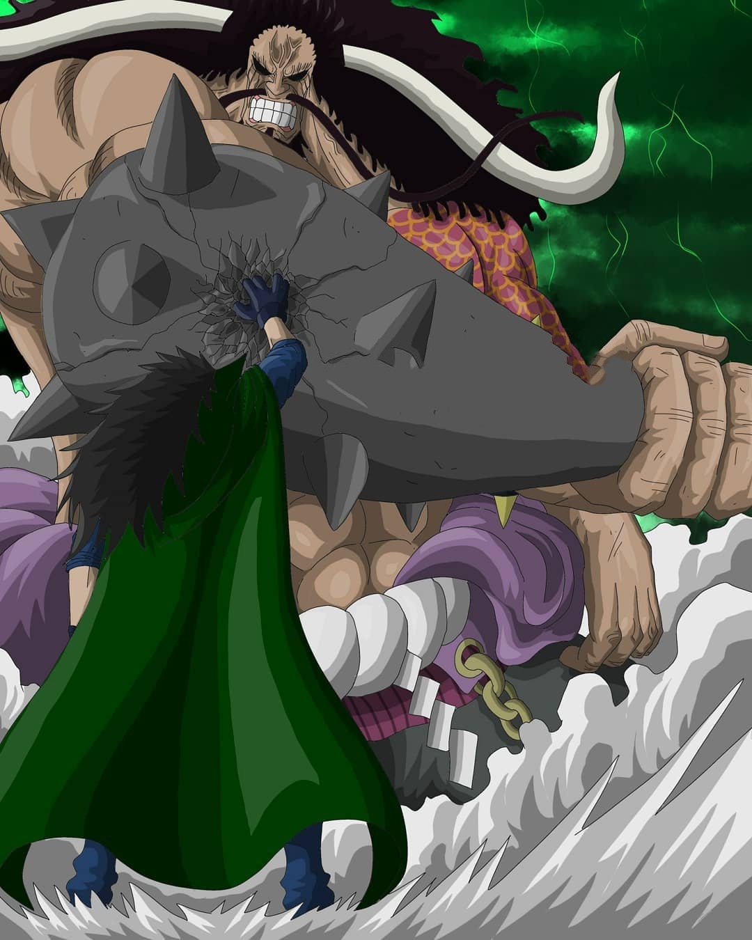 说起来的话路飞应该是海贼王当中背景最硬的一个人了,路飞的父亲龙