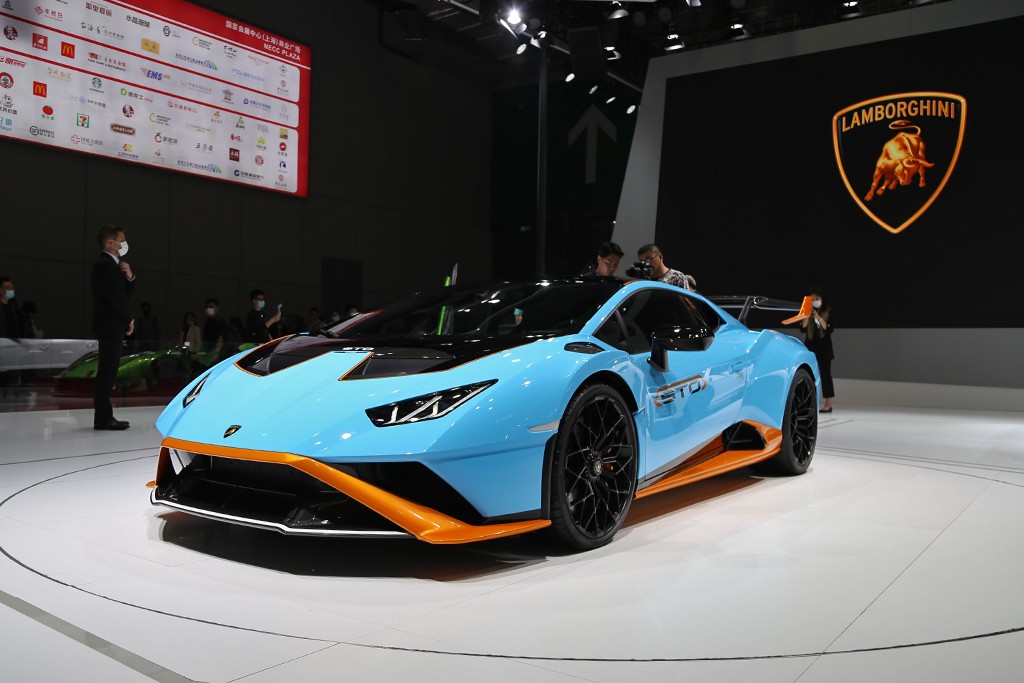 2021上海车展实拍兰博基尼scv12huracánsto