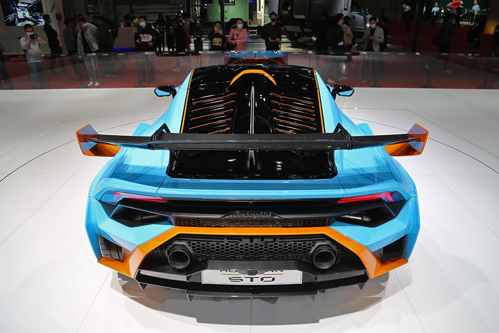 2021上海车展实拍兰博基尼scv12huracánsto