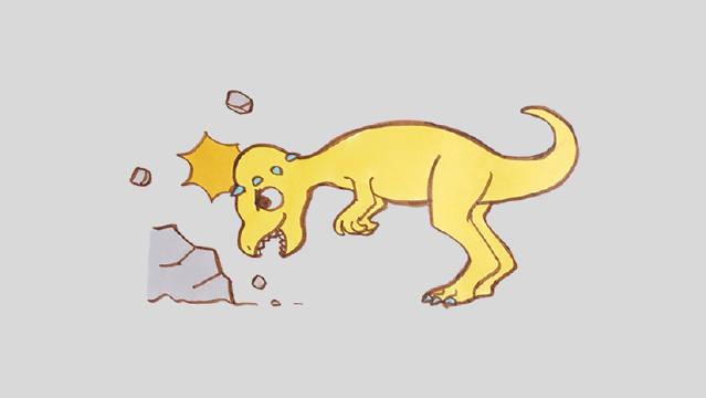 儿歌多多儿童简笔画 肿头龙 学画侏罗纪强壮的恐龙