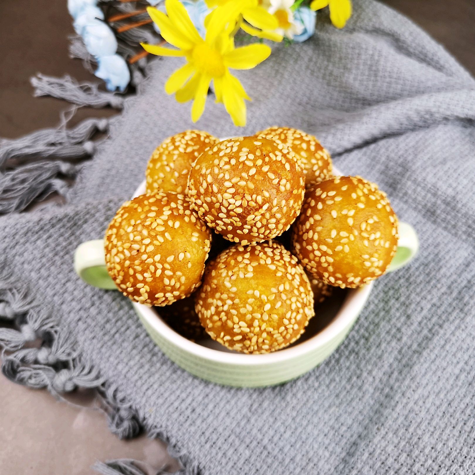 红薯芝麻球,简单好做又好吃,零厨艺也可以露一手