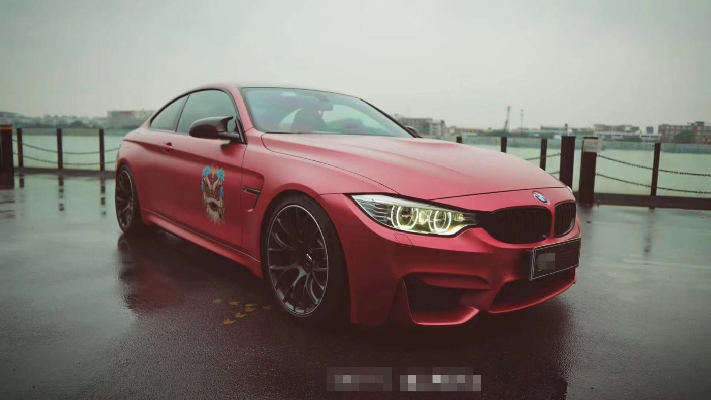 宝马m4改色电光红有没有心动的感觉呢