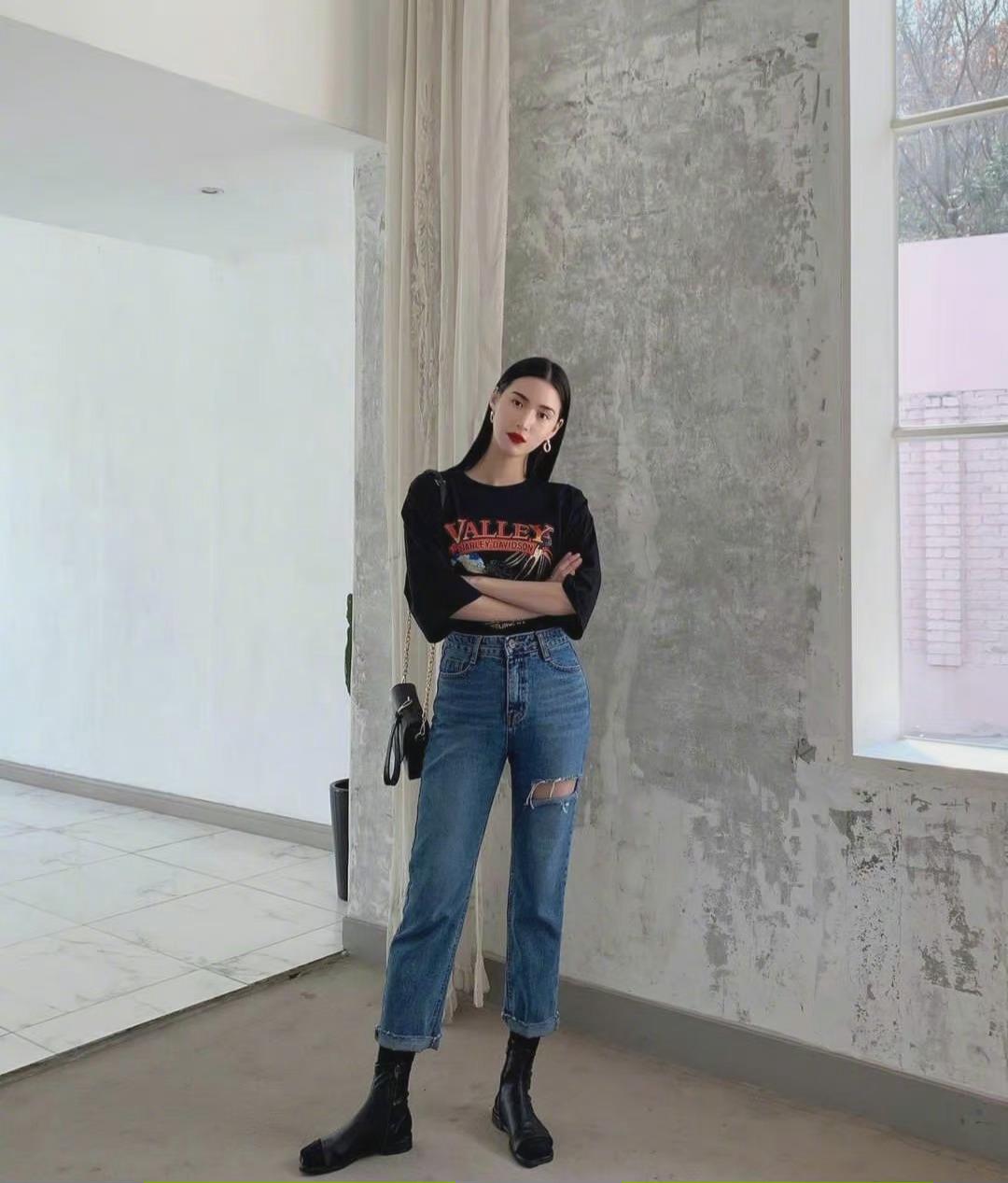 身高170的韩国模特81高个子女生时髦万分的个性穿搭参考指南