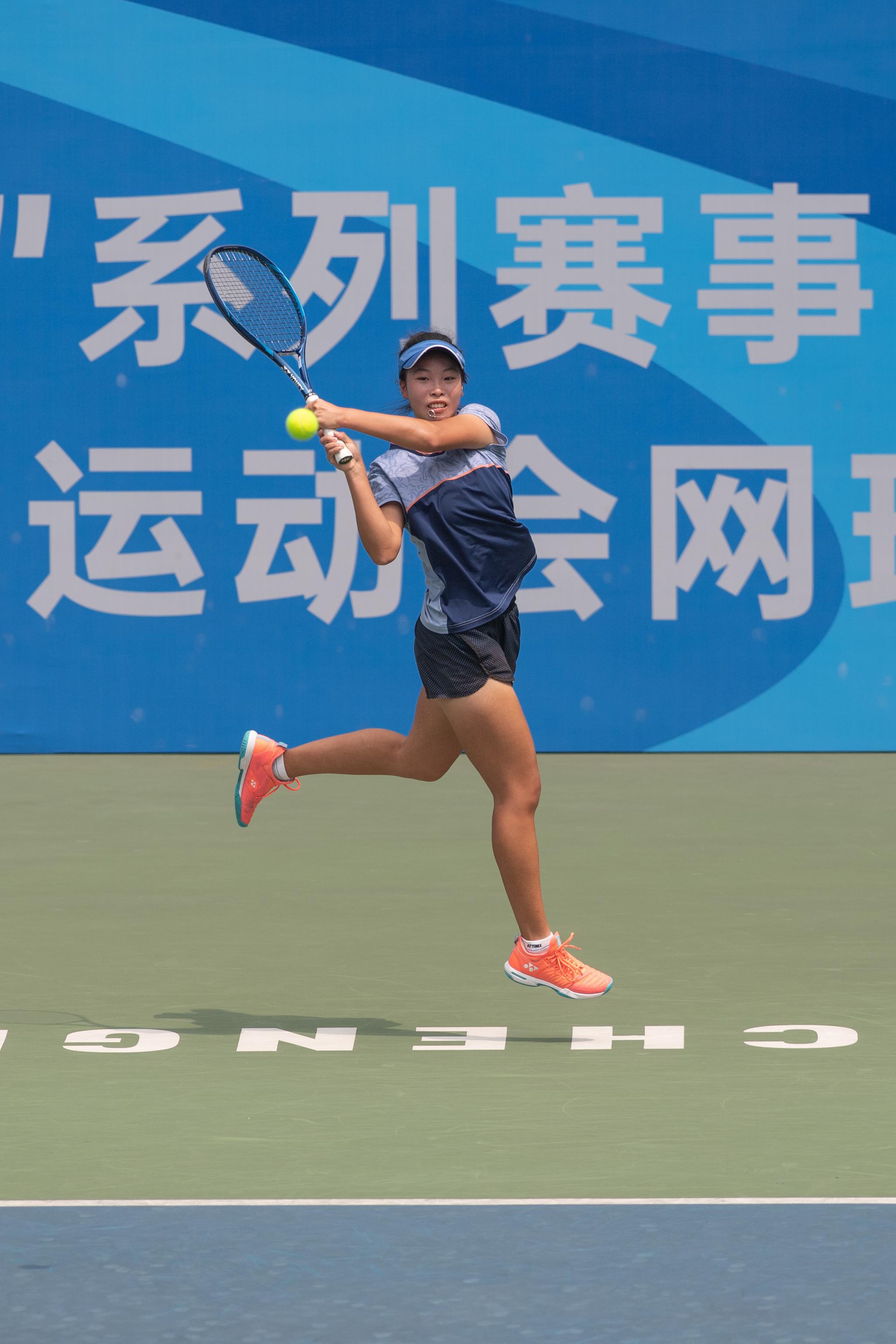 网球——全运会资格赛女单:王馨潼胜任可