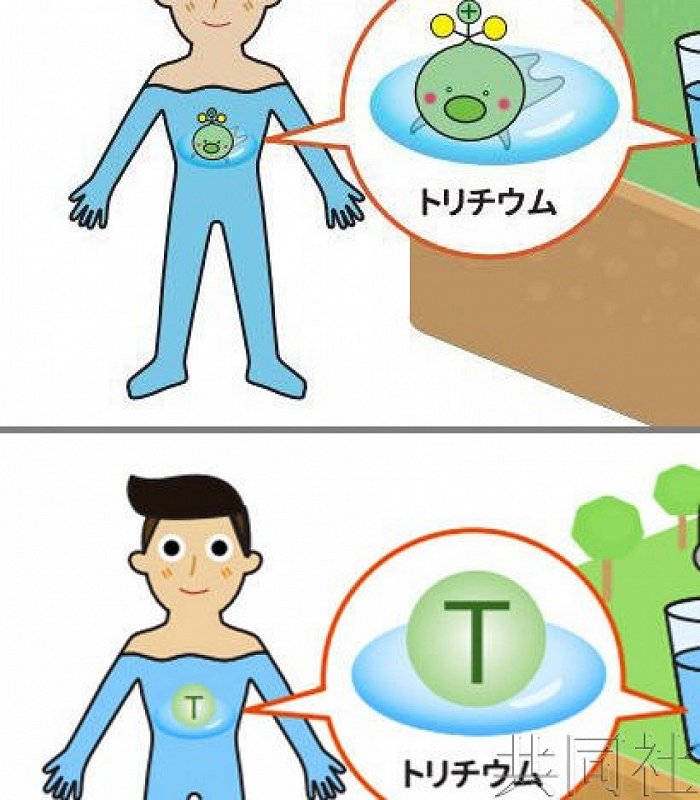 日本复兴厅重新发布处理水海报，放射性氚卡通形象改为元素符号