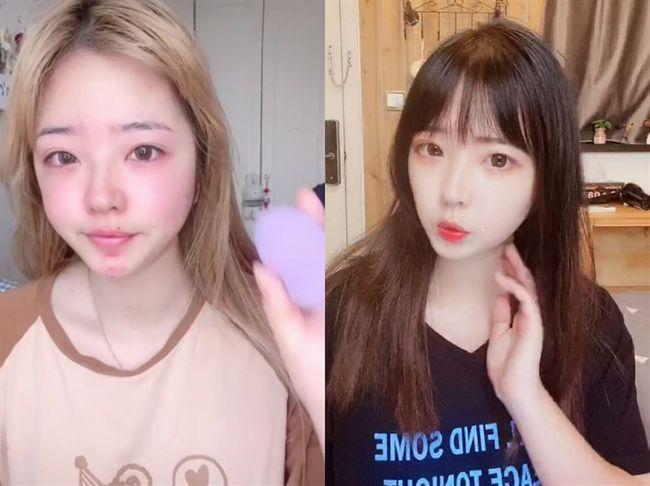 郝一点成名前照片曝光玫粉色上衣配水晶塑料鞋土到了极致