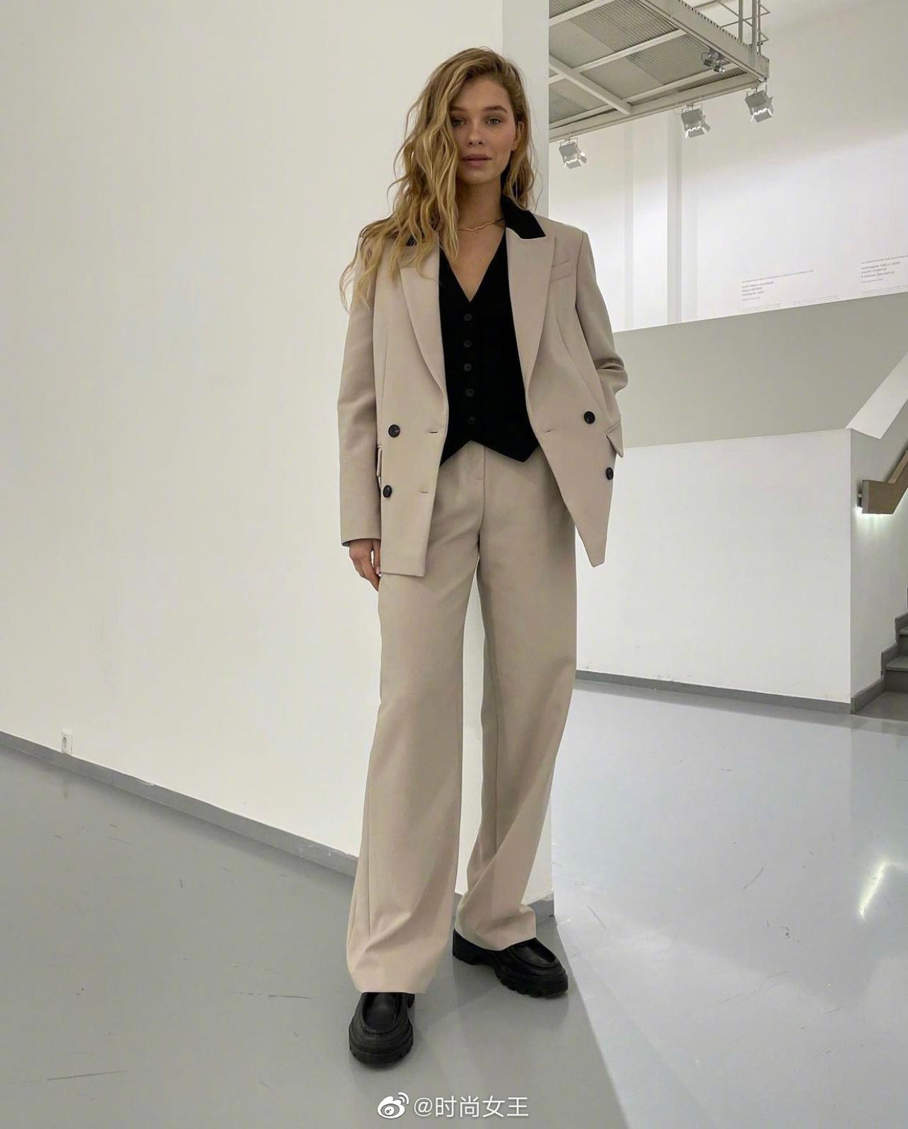 简约欧美风的时尚穿搭look指南|时尚大气的ol装扮