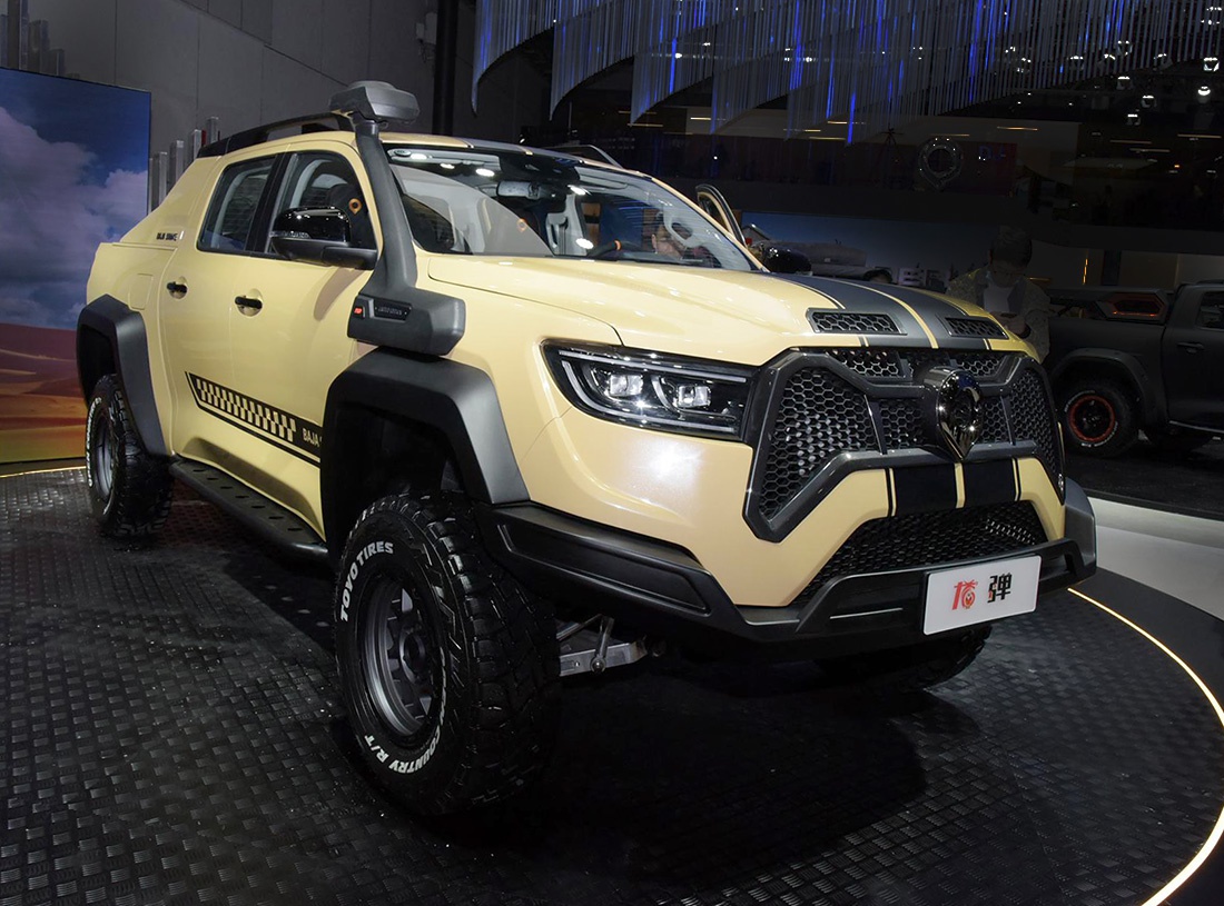 长城炮龙弹版实车,外观很霸气,两个备胎 氮气减振-新浪汽车