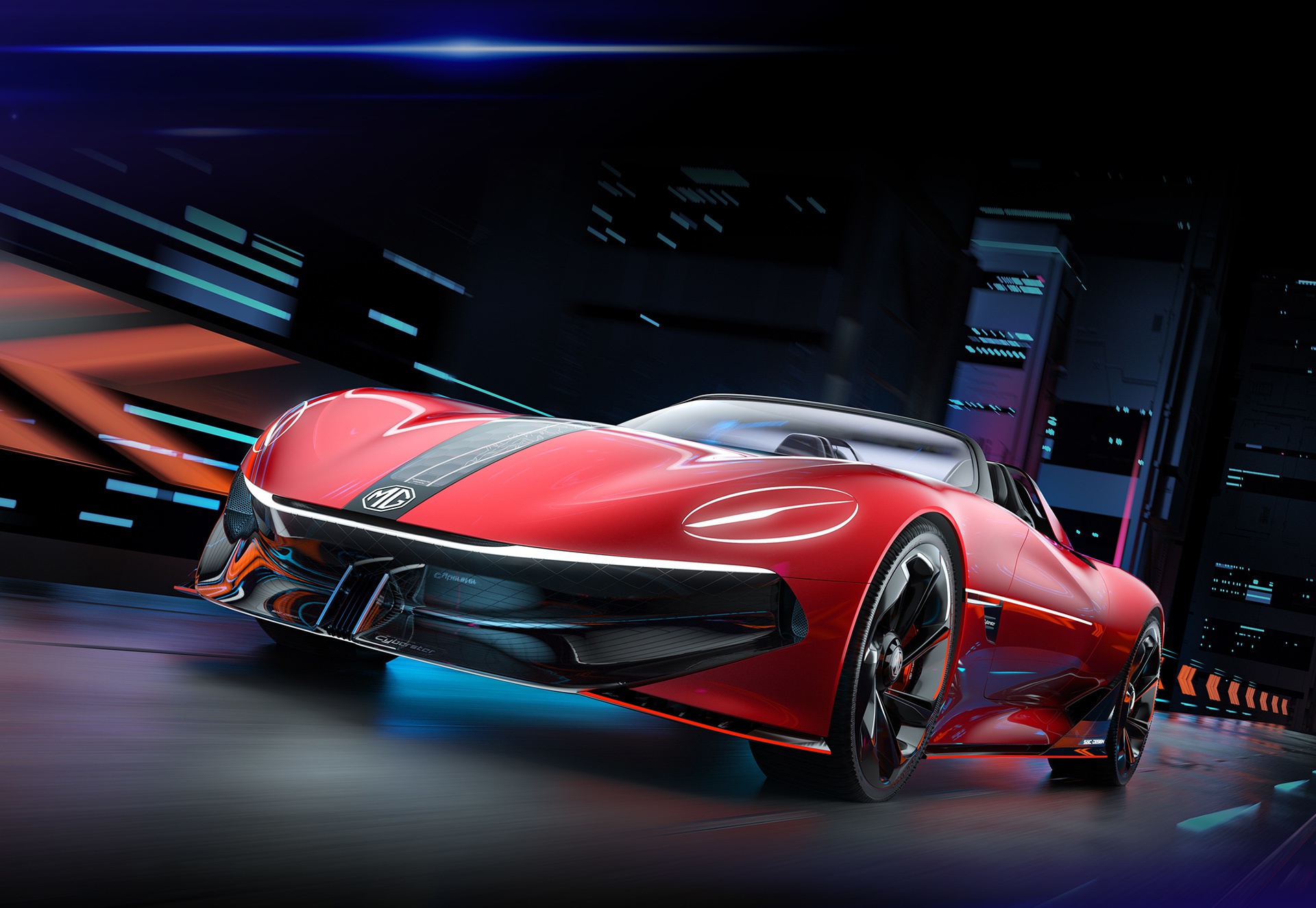 名爵纯电动跑车cyberster亮相,将为量产而进行众筹