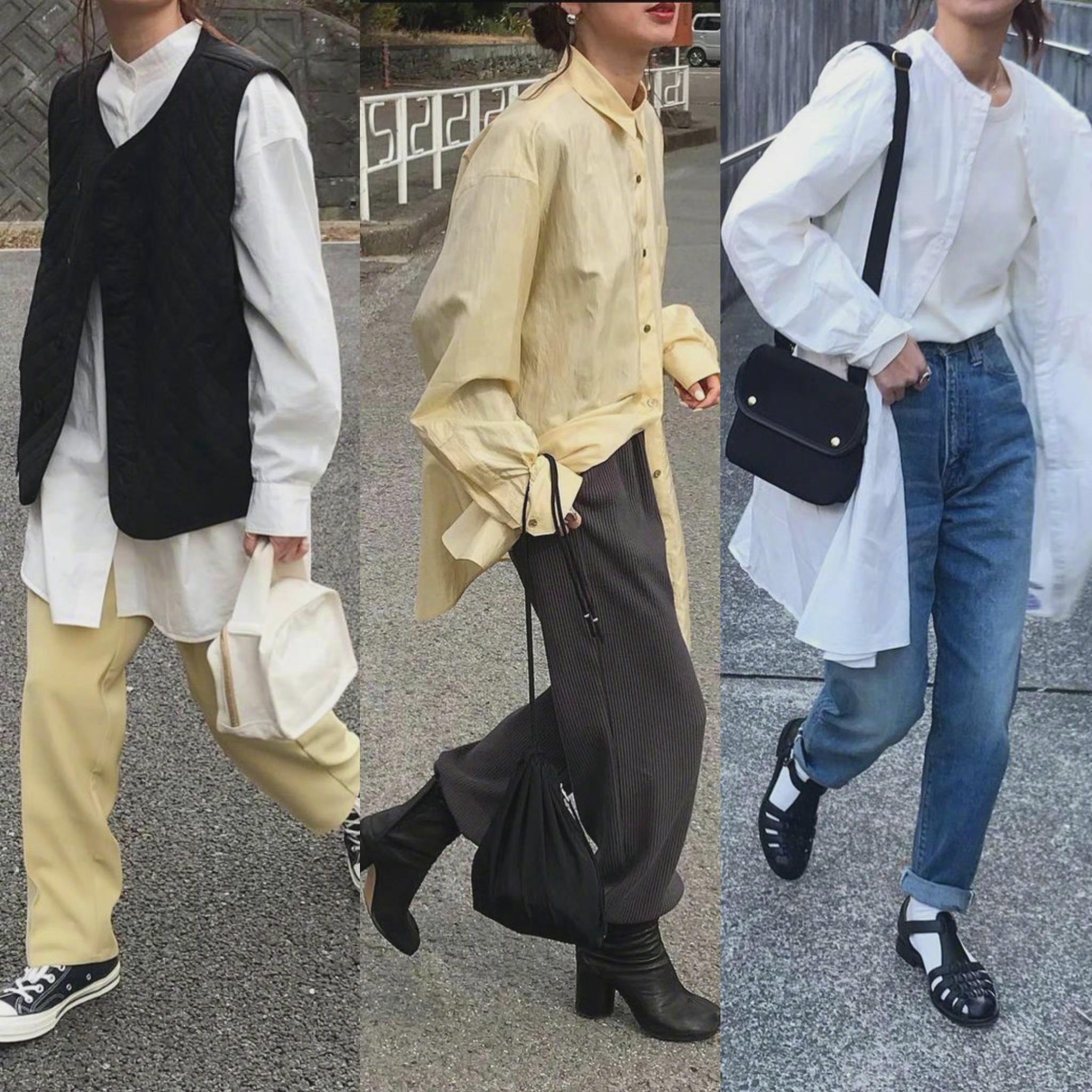 日本时尚博主kumikaiiio2简洁舒适的通勤穿搭参考