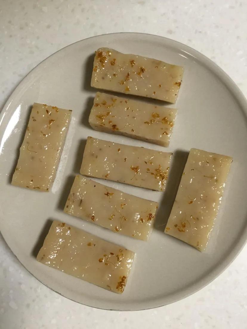 藕粉桂花糕清凉又简易的小点心吃起来非常的q弹