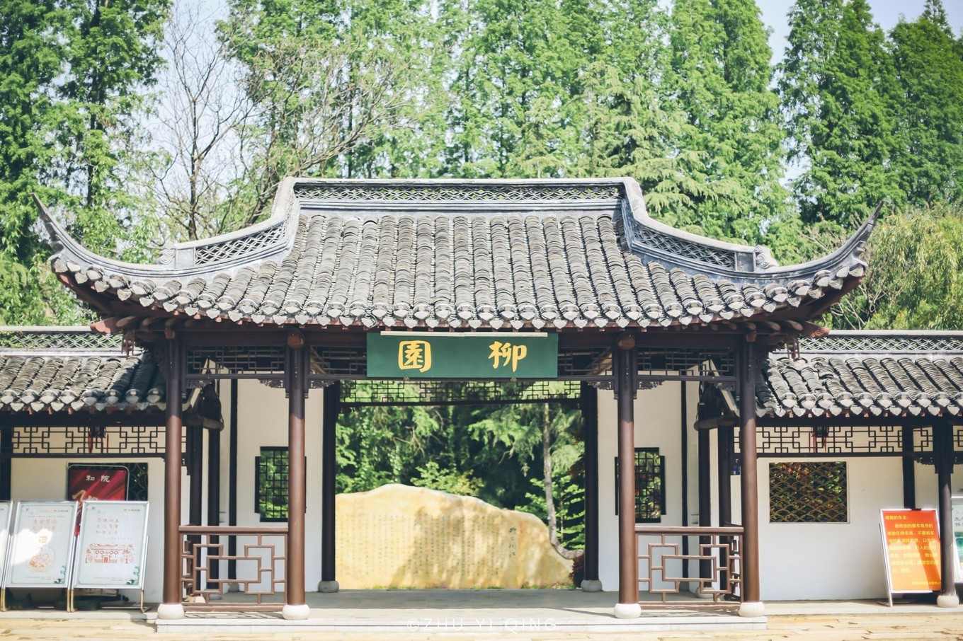 公园,本地人常来散步,环境清净还有人钓鱼|柳园|泰州|柳敬亭_新浪新闻