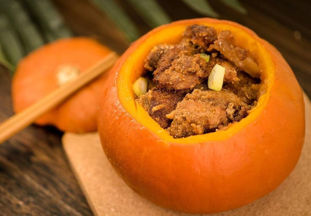 南瓜蒸肉怎么烹制