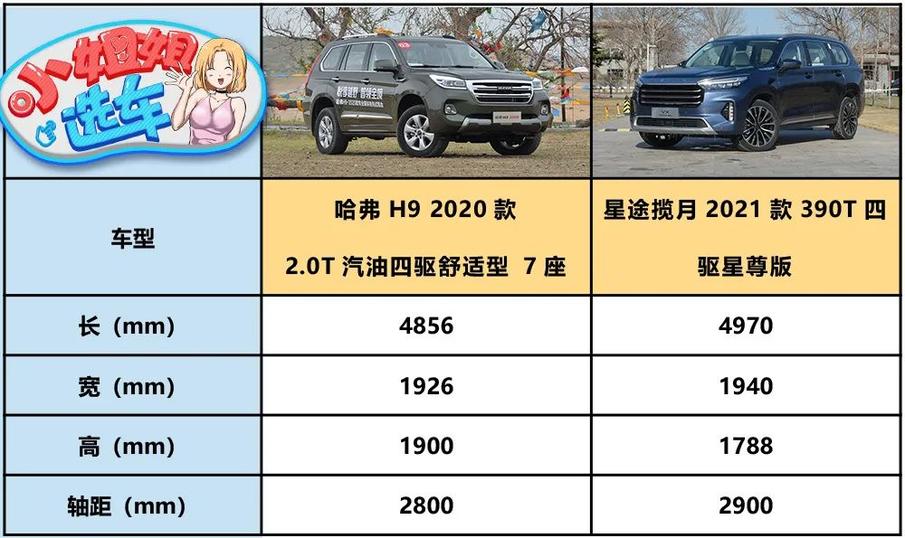 小姐姐选车同价位中大型suv选哈弗h9还是星途揽月