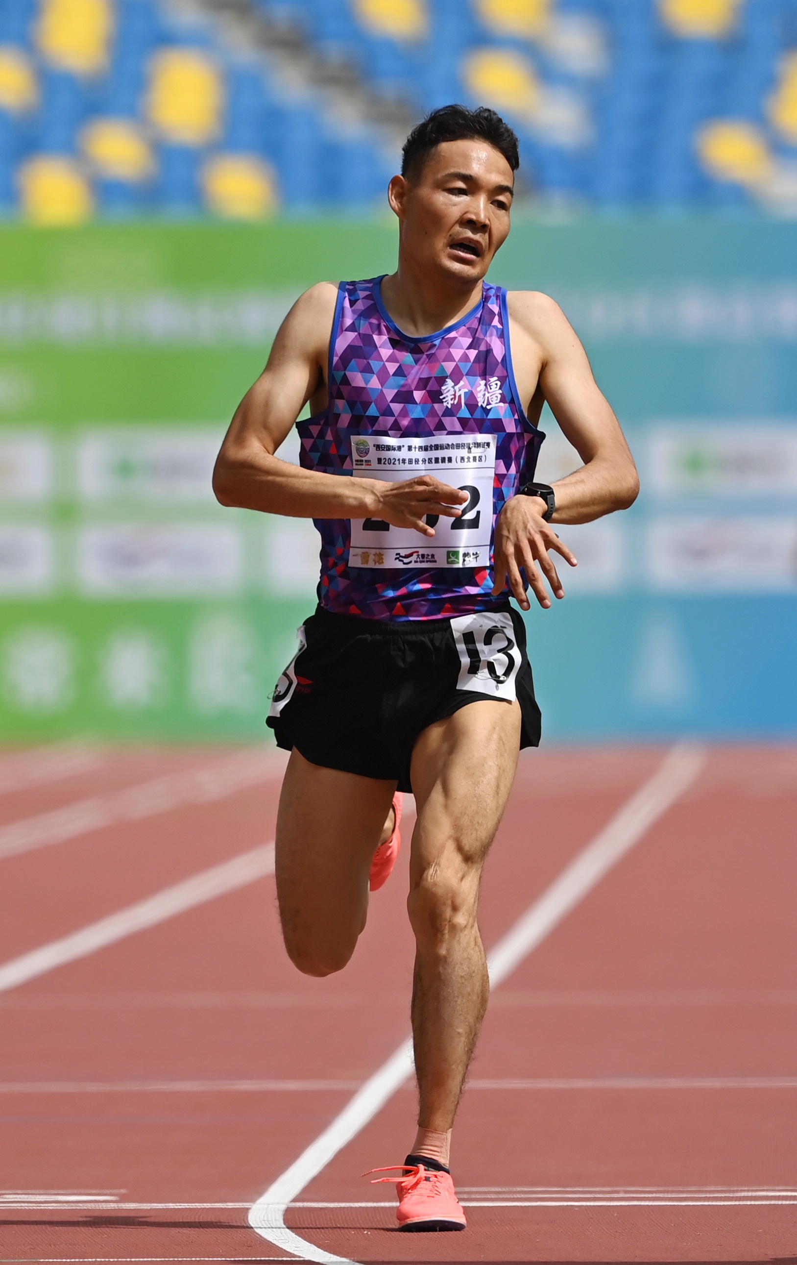 田径——全运会田径测试赛:男子5000米赛况|李一博|田径|测试赛_新浪