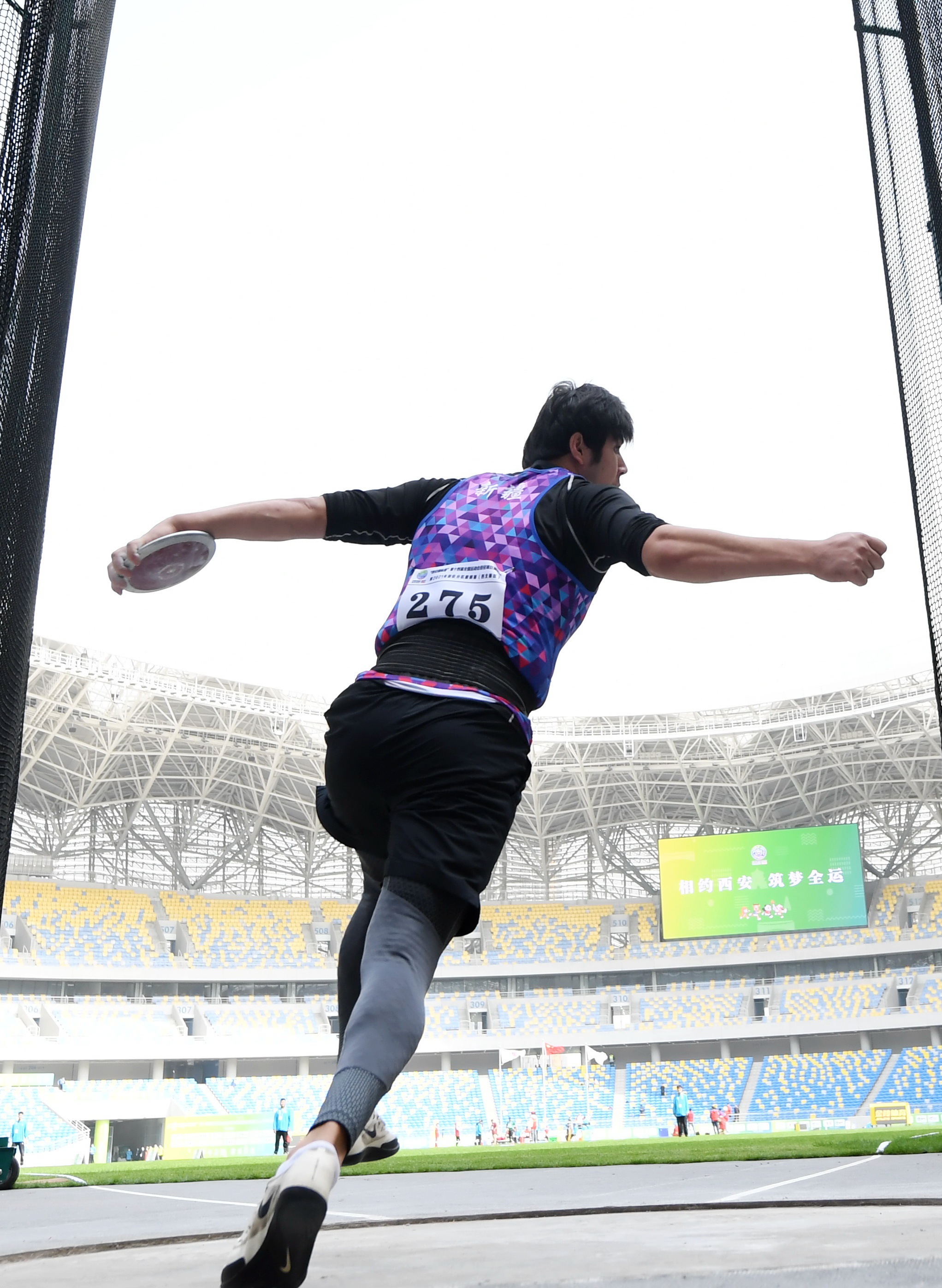 田径——全运会田径测试赛:男子铁饼赛况|全运会|田径|田径项目_新浪