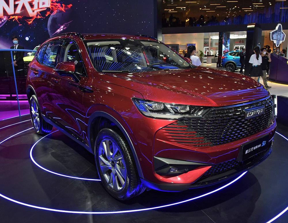 哈弗h6新车型亮相上海车展,换装新前脸,搭载移动5g网络