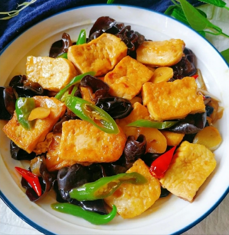 简单快手,好吃不胖|炒豆腐|家常|豆腐_新浪新闻