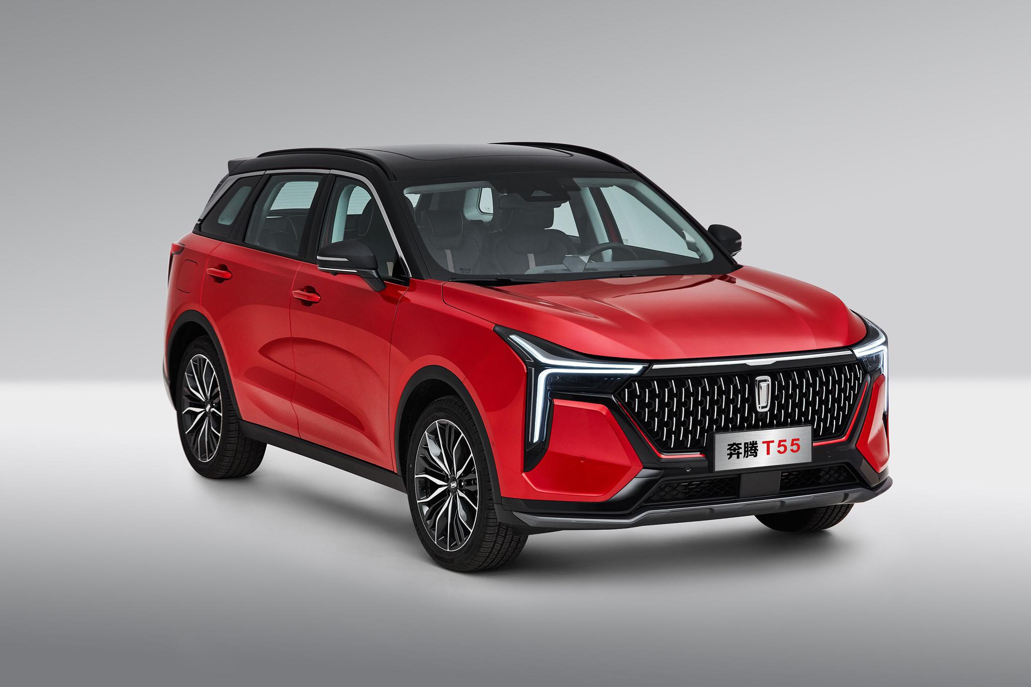 扭力梁后悬,全系自动挡,一汽奔腾t55不到十万起售-新浪汽车