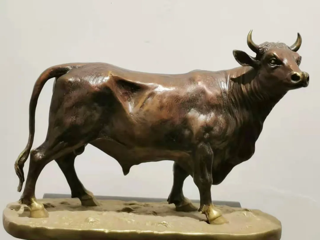 四色江西出四色铜雕铜印象公司牛系列作品华彩纷呈