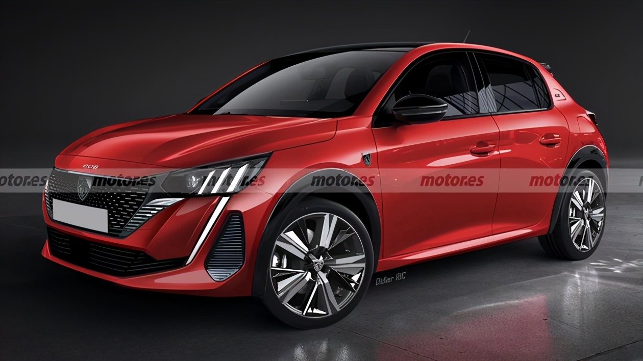 新款标致208渲染图曝光将会进一步优化升级