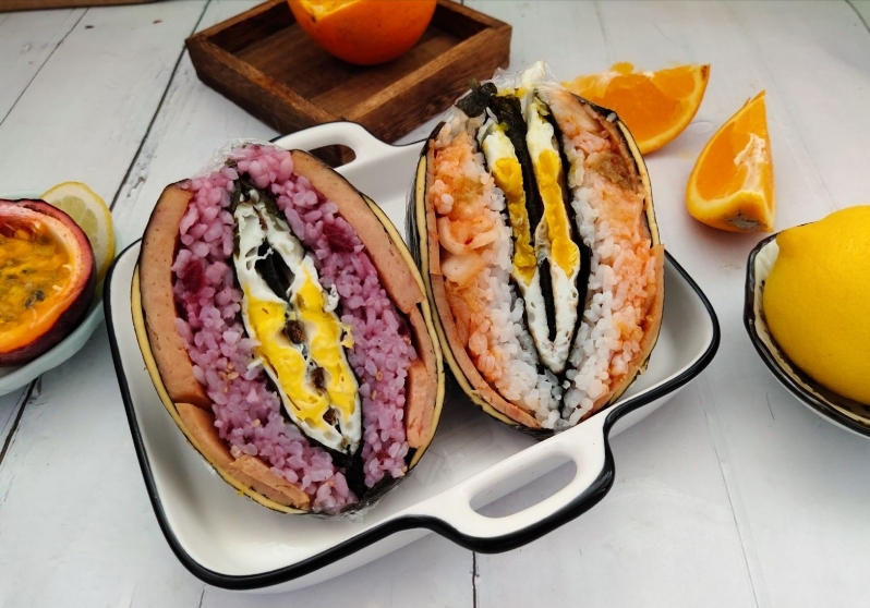 懒人折叠紫菜包饭超简单好吃的早餐