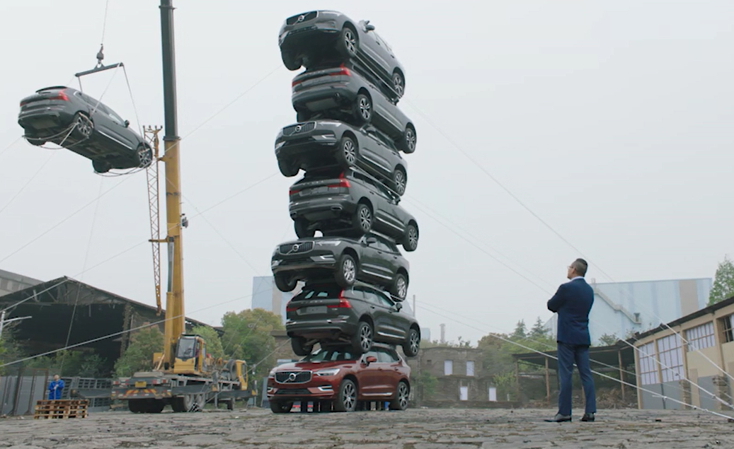 沃尔沃xc60极具挑战性,7车叠叠乐霸气全开-新浪汽车