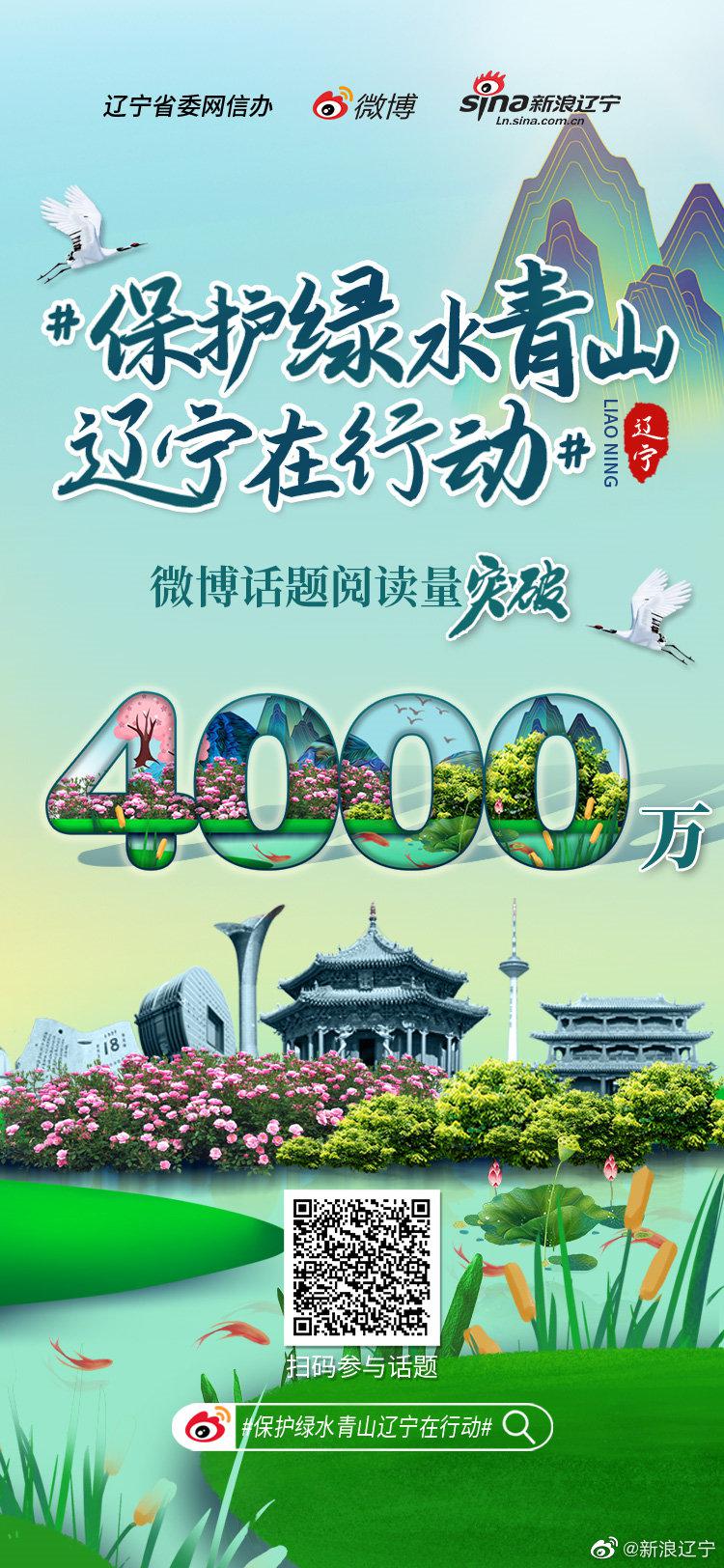 话题阅读量破4千万，保护绿水青山就是保护我们自己的生态家园！