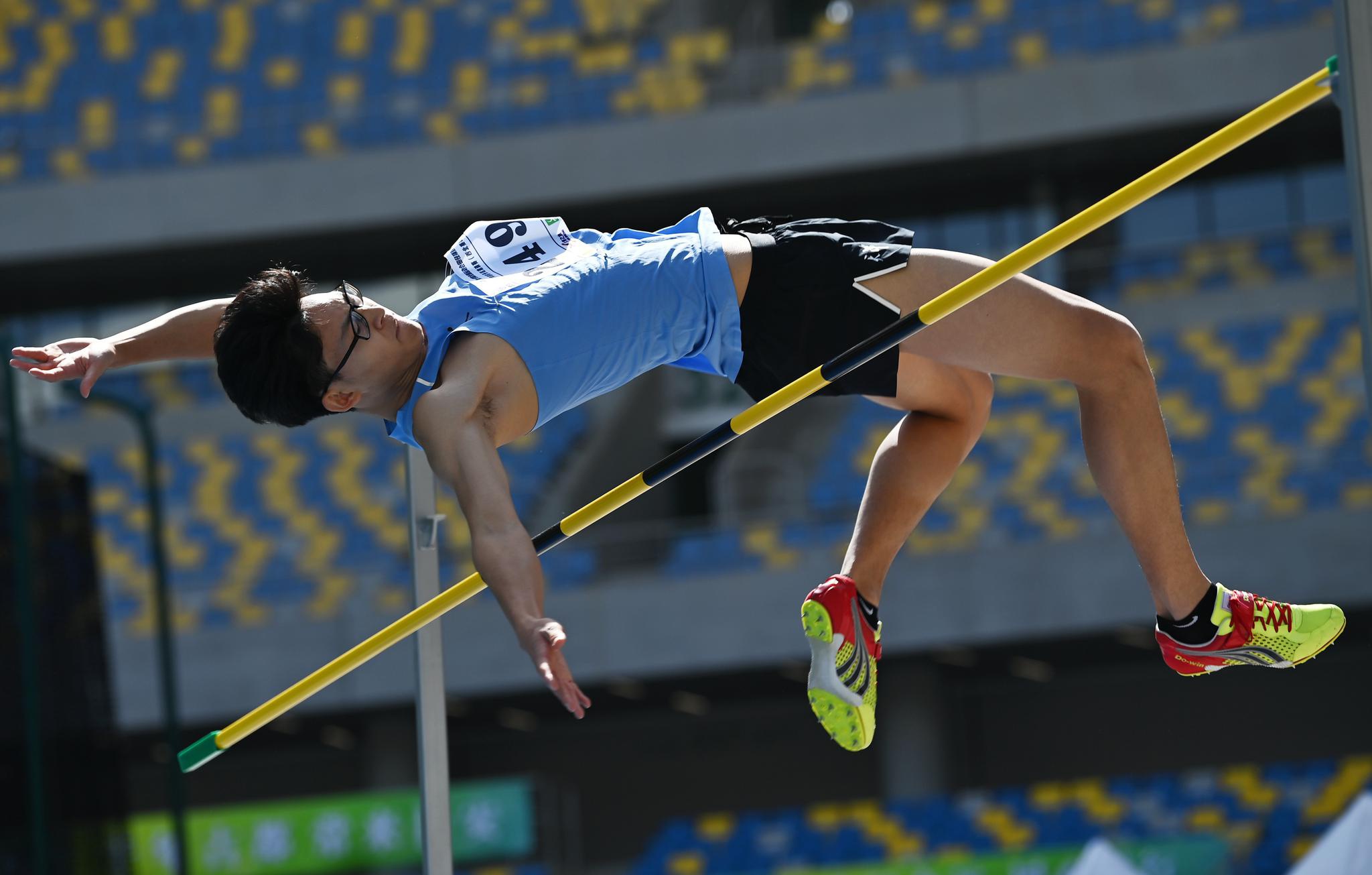 田径全运会田径测试赛男子跳高赛况