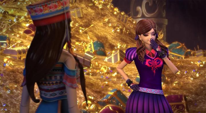 精灵梦叶罗丽:文茜的娃娃掌管金子,她可开心了,她要发财了