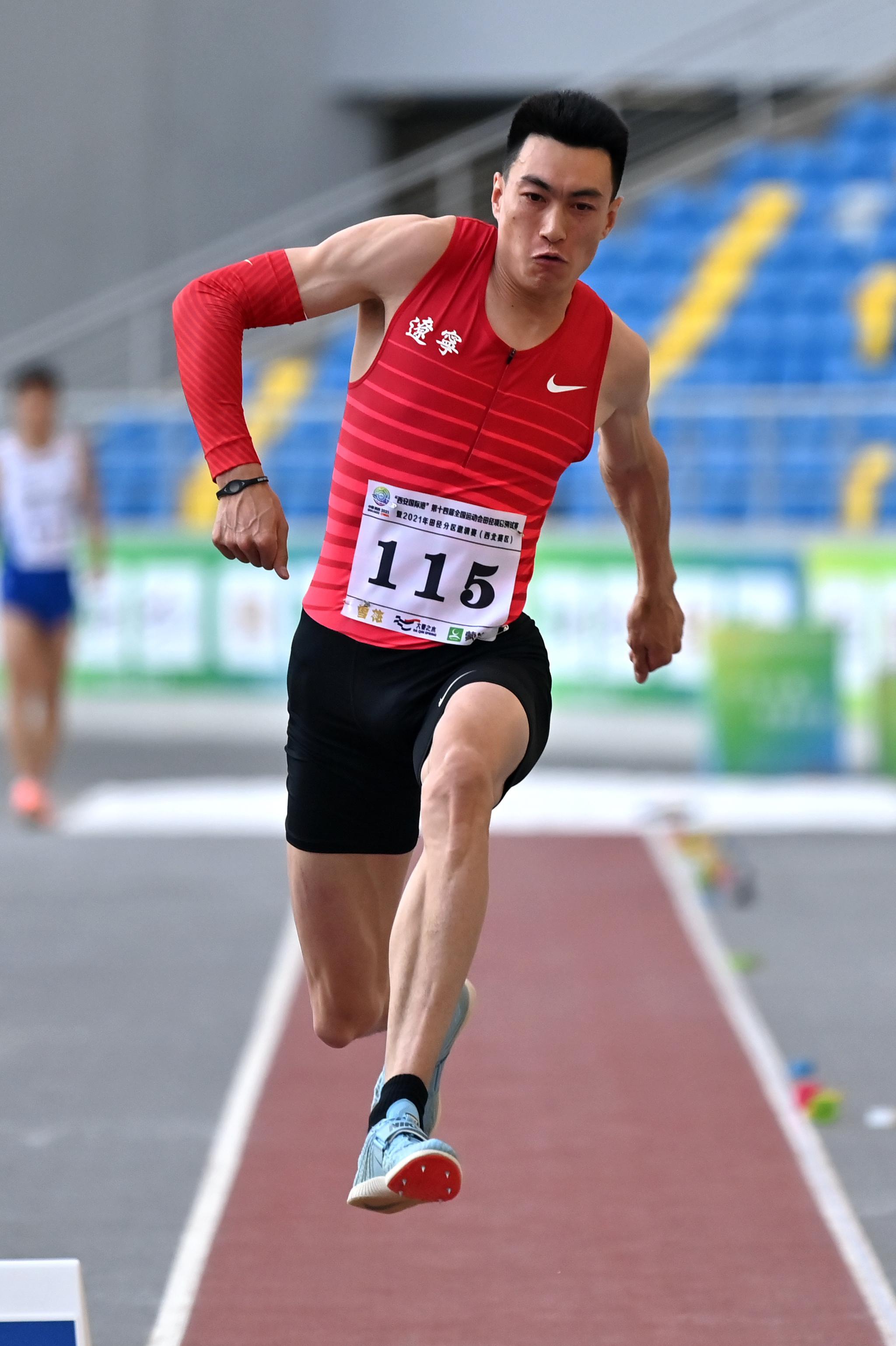 田径——全运会测试赛:男子三级跳远赛况|田径项目|全运会|徐晓龙